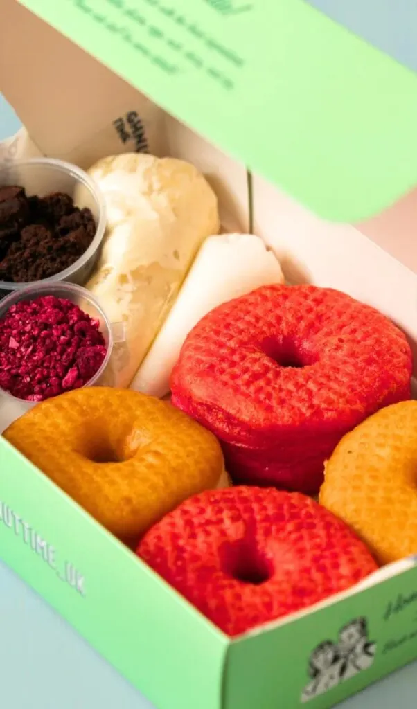 best vegan doughnuts in london - vegan bakeries london - best vegan donuts london - vegan sourdough doughnuts - vegan donut shop london gluten free donuts london - plant-based doughnuts - vegan krispy kreme donuts - best doughnuts in london - best donuts in London