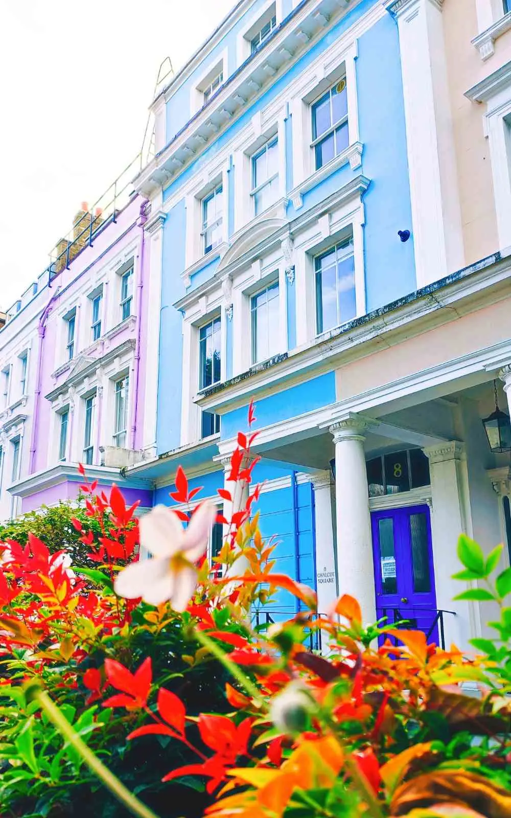 most colorful places in london - most scenic places in london - most colorful streets in london - most colorful mews in london - most colorful houses in london - most beautiful places in london - best hidden gems in london - most beautiful secret places in london - carnaby street - covent garden - bonny street camden - devonshire mews south marylebone - neal's yard - soho - elan cafe - james street - primrose hill colorful houses