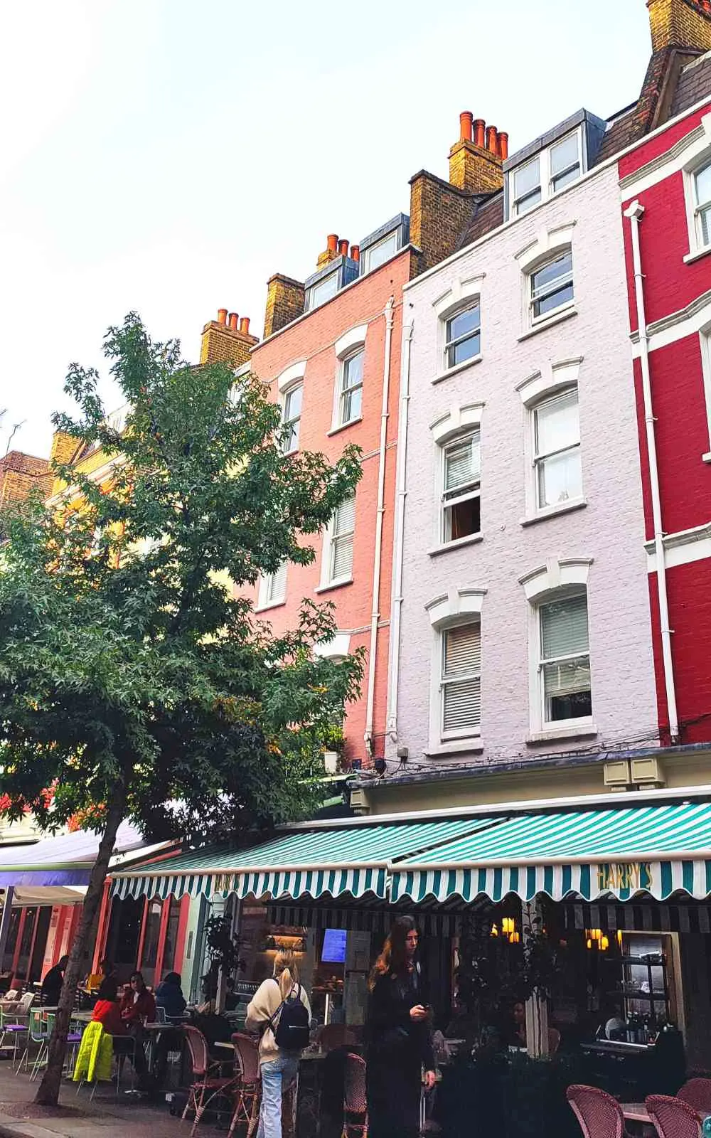 most colorful places in london - most scenic places in london - most colorful streets in london - most colorful mews in london - most colorful houses in london - most beautiful places in london - best hidden gems in london - most beautiful secret places in london - carnaby street - covent garden - bonny street camden - devonshire mews south marylebone - neal's yard - soho - elan cafe - james street