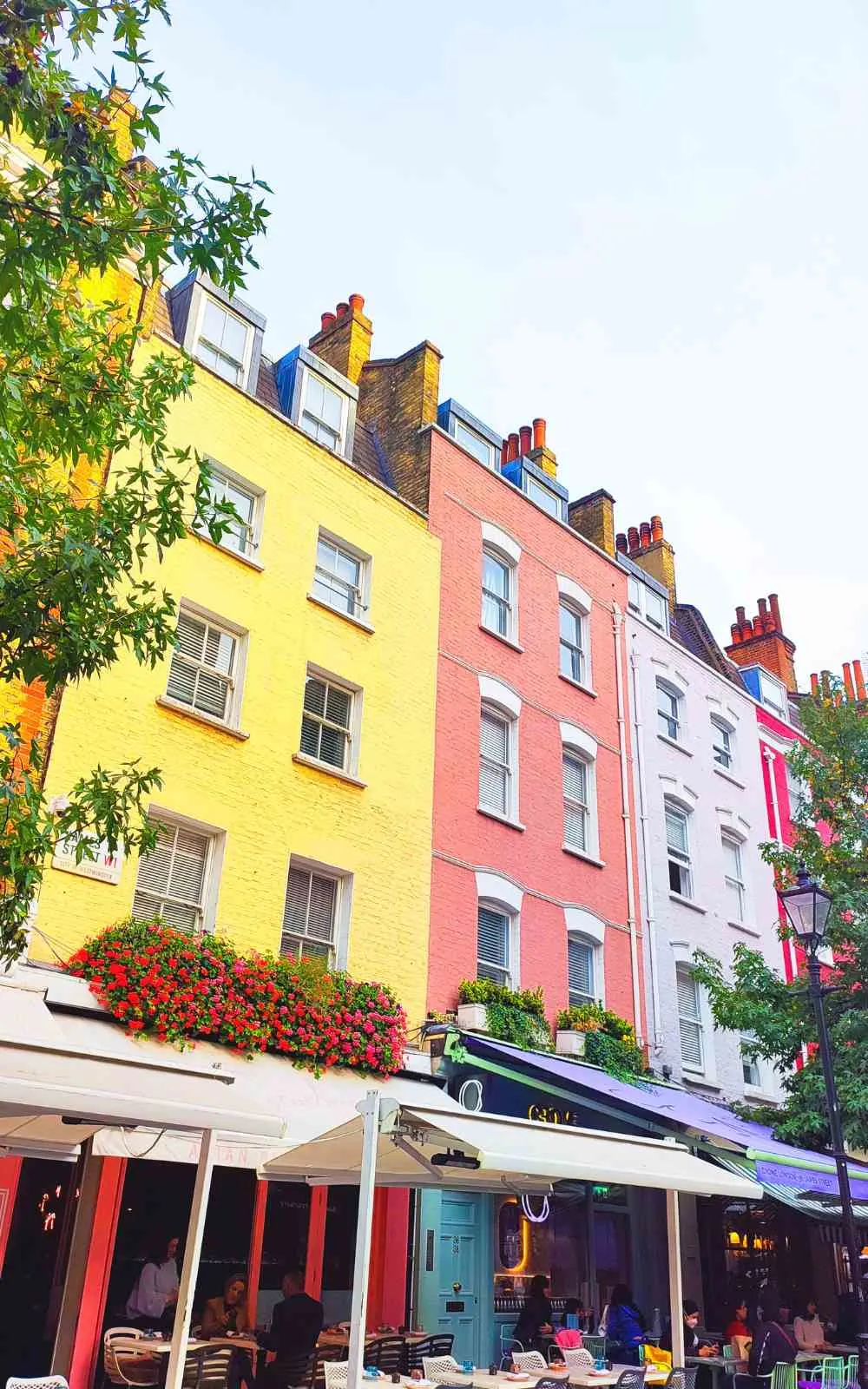 most colorful places in london - most scenic places in london - most colorful streets in london - most colorful mews in london - most colorful houses in london - most beautiful places in london - best hidden gems in london - most beautiful secret places in london - carnaby street - covent garden - bonny street camden - devonshire mews south marylebone - neal's yard - soho - elan cafe - james street