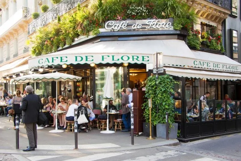 most instagrammable cafes in paris - most colorful cafes in paris - cute cafes in paris - pretty cafes in paris - flower cafes in paris - floral cafes in paris - best cafes in paris - neon cafes in paris - pink cafes in paris - most beautiful cafes in paris - cafe de flore