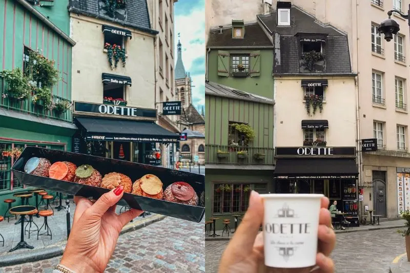 most instagrammable cafes in paris - most colorful cafes in paris - cute cafes in paris - pretty cafes in paris - flower cafes in paris - floral cafes in paris - best cafes in paris - neon cafes in paris - pink cafes in paris - most beautiful cafes in paris - odette