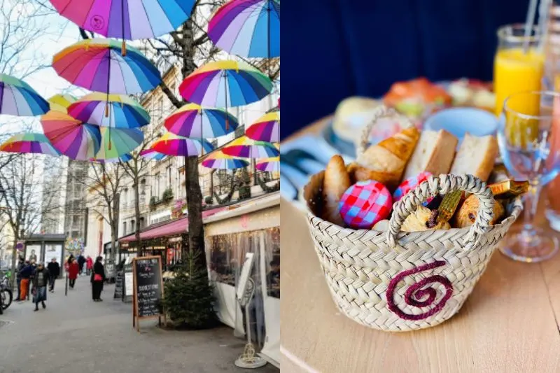 most instagrammable cafes in paris - most colorful cafes in paris - cute cafes in paris - pretty cafes in paris - flower cafes in paris - floral cafes in paris - best cafes in paris - neon cafes in paris - pink cafes in paris - most beautiful cafes in paris - les marronniers
