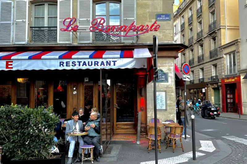most instagrammable cafes in paris - most colorful cafes in paris - cute cafes in paris - pretty cafes in paris - flower cafes in paris - floral cafes in paris - best cafes in paris - neon cafes in paris - pink cafes in paris - most beautiful cafes in paris - le bonaparte