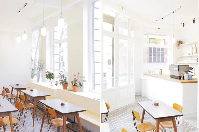 most instagrammable cafes in paris - most colorful cafes in paris - cute cafes in paris - pretty cafes in paris - flower cafes in paris - floral cafes in paris - best cafes in paris - neon cafes in paris - pink cafes in paris - most beautiful cafes in paris - the broken arm le marais