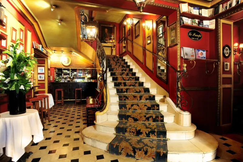 most instagrammable cafes in paris - most colorful cafes in paris - cute cafes in paris - pretty cafes in paris - flower cafes in paris - floral cafes in paris - best cafes in paris - neon cafes in paris - pink cafes in paris - most beautiful cafes in paris - le procope