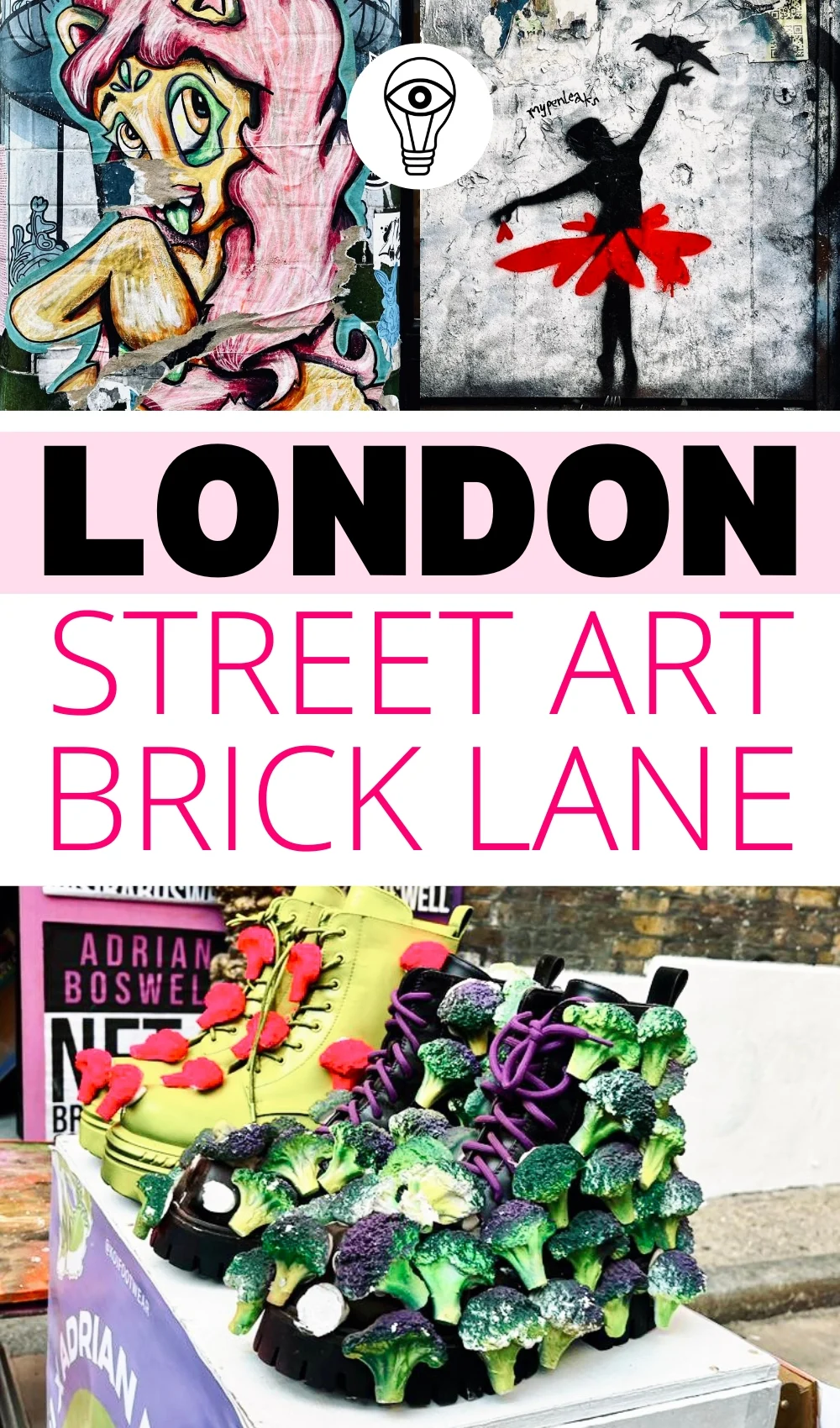 best brick lane street art - best street art in london - best street art in brick lane - prettiest places in london - best free things to do in london - best things to do in brick lane - best things to do in shoreditch - best things to do in bethnal green - most beautiful places in london - best streets for street art in london - best areas for street art in london neighborhoods - best markets in shoreditch - best markets in brick lane - best cafes in brick lane - best restaurants in brick lane - best street art in east london - most colorful places in london - most instagrammable places in london