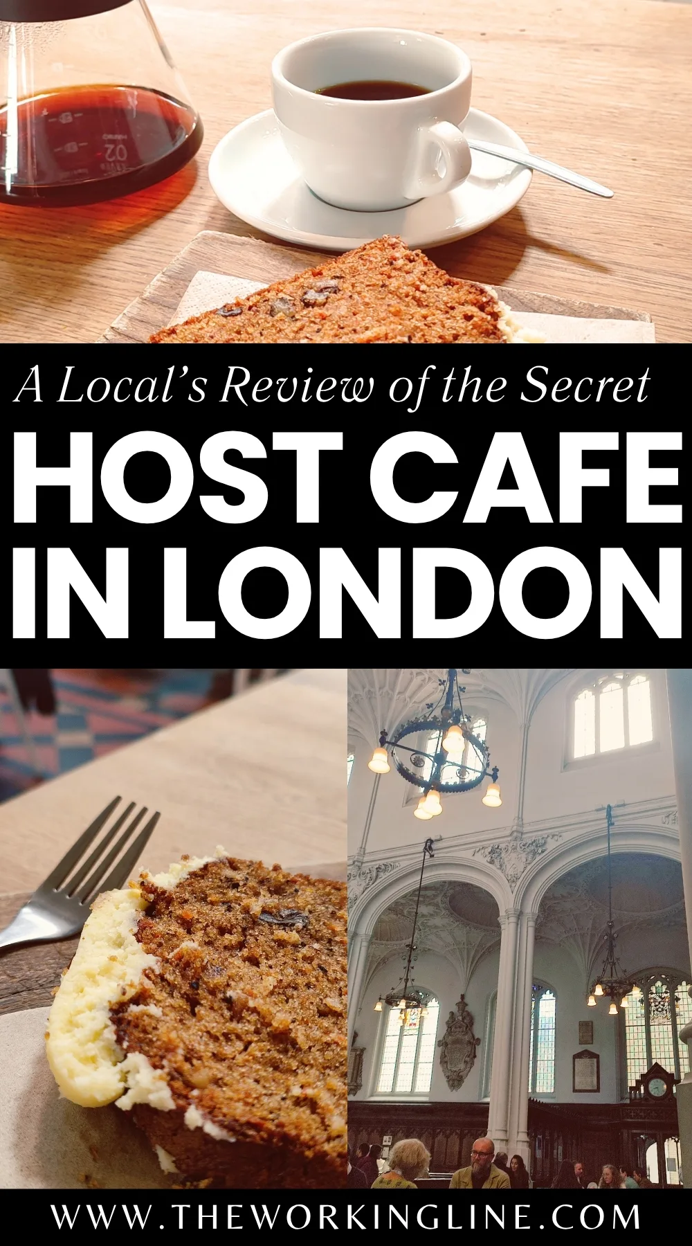 most instagrammable cafes in london - beautiful cafes in london - host cafe review secret cafe in church london - host cafe st pauls - unique cafes to work in london study