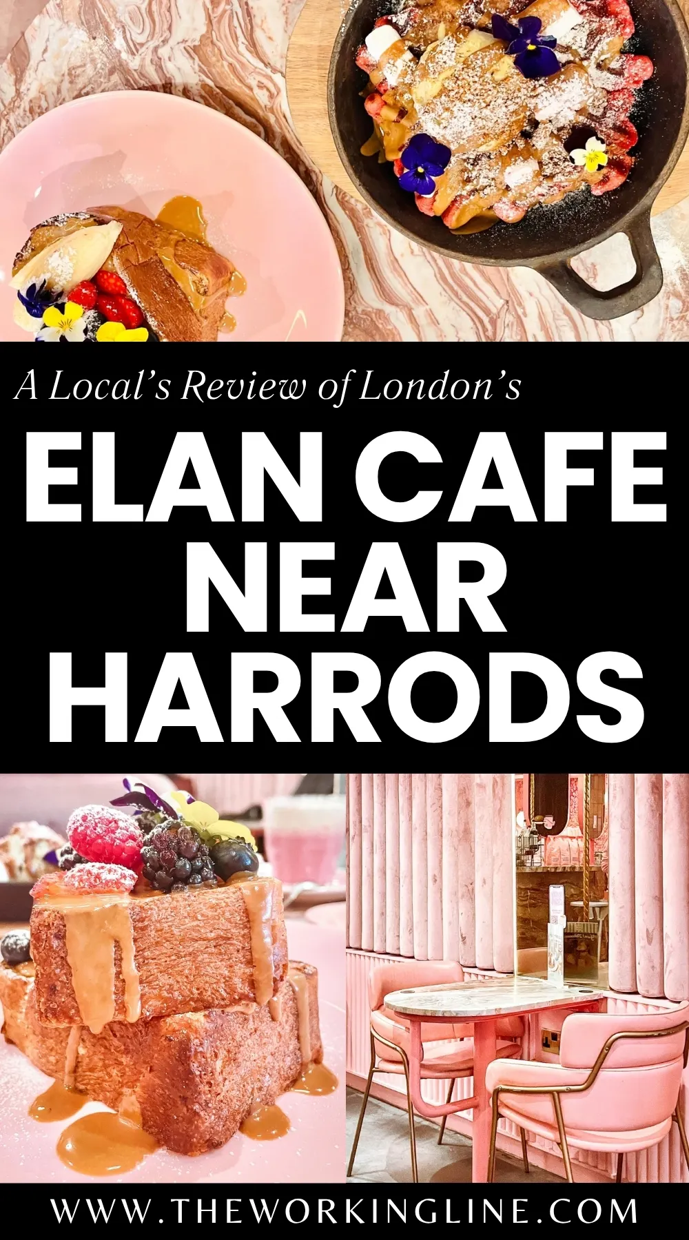 best pink cafes in london - cute pink coffee shops in london - elan cafe hans crescent near harrods review menu photos - must eat places in london knightsbridge 