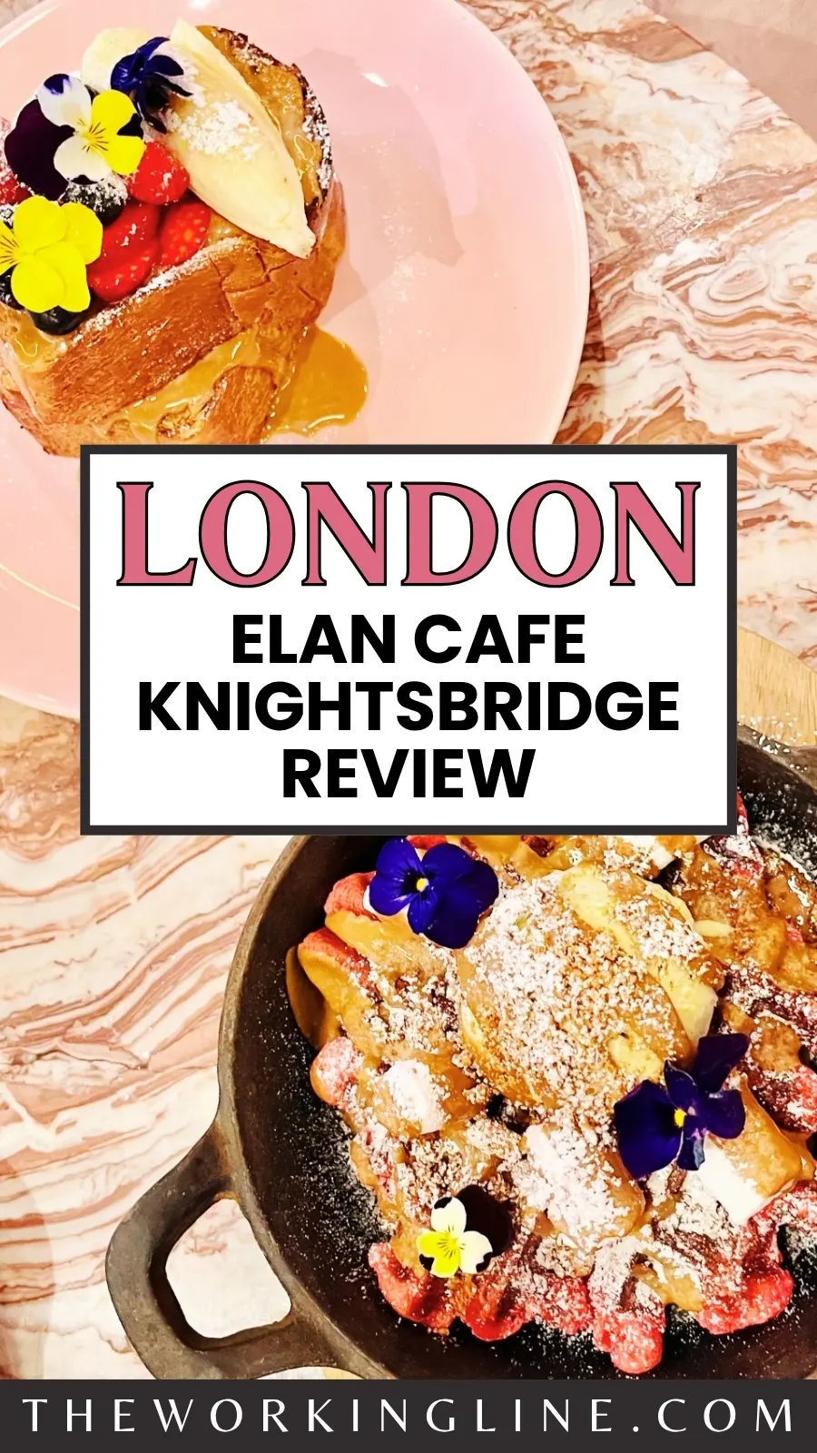 best pink cafes in london - cute pink coffee shops in london - elan cafe hans crescent near harrods review menu photos - must eat places in london knightsbridge 