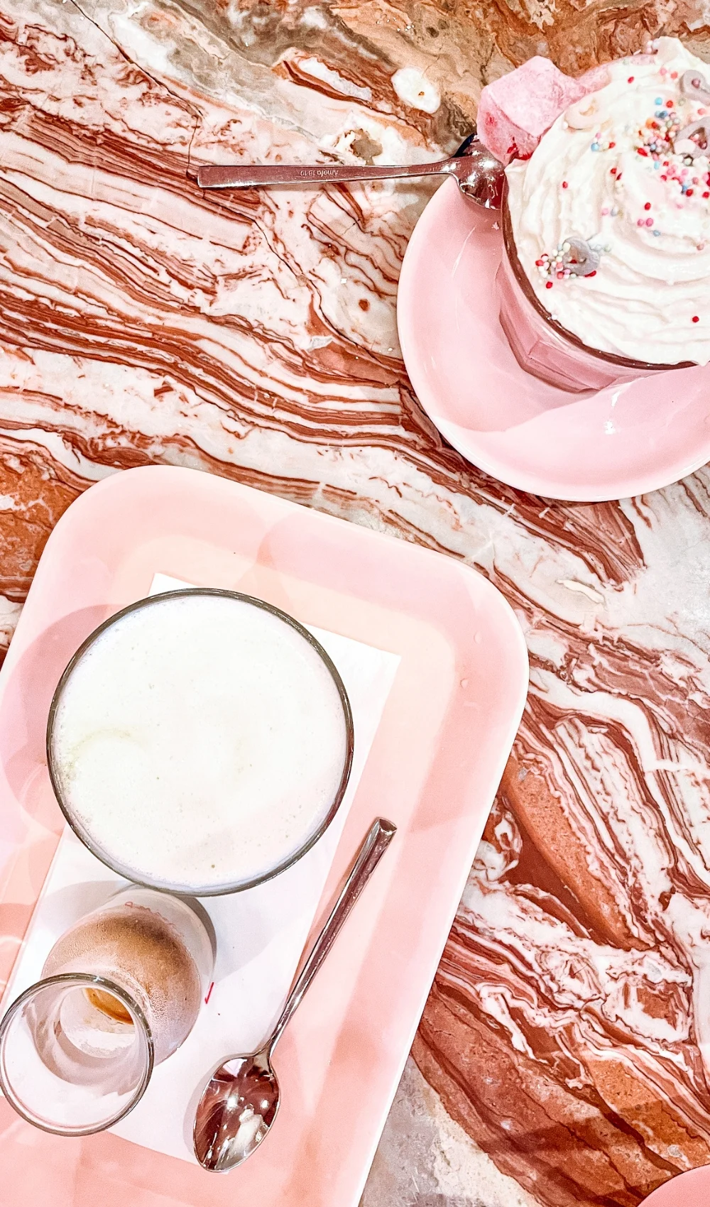 best pink cafes in london - cute pink coffee shops in london - elan cafe hans crescent review - el&n london review - elan cafe knightsbridge review harrods - el&n cafe locations london - hans crescent knightsbridge - most instagrammable cafes in london - elan cafe menu - best french toast in london - best pink latte in london - floral cafes in london - best cafes near harrods - best cafes in knightsbridge west london
