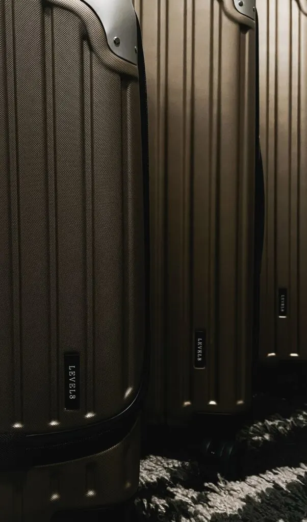 best suitcases for international travel - level 8 luggage review - level 8 grace luggage set review champagne - best level 8 suitcases - level 8 packing cubes set grey review - best packing cubes - best suitcase brands - best carry on for digital nomads - sophisticated suitcases
