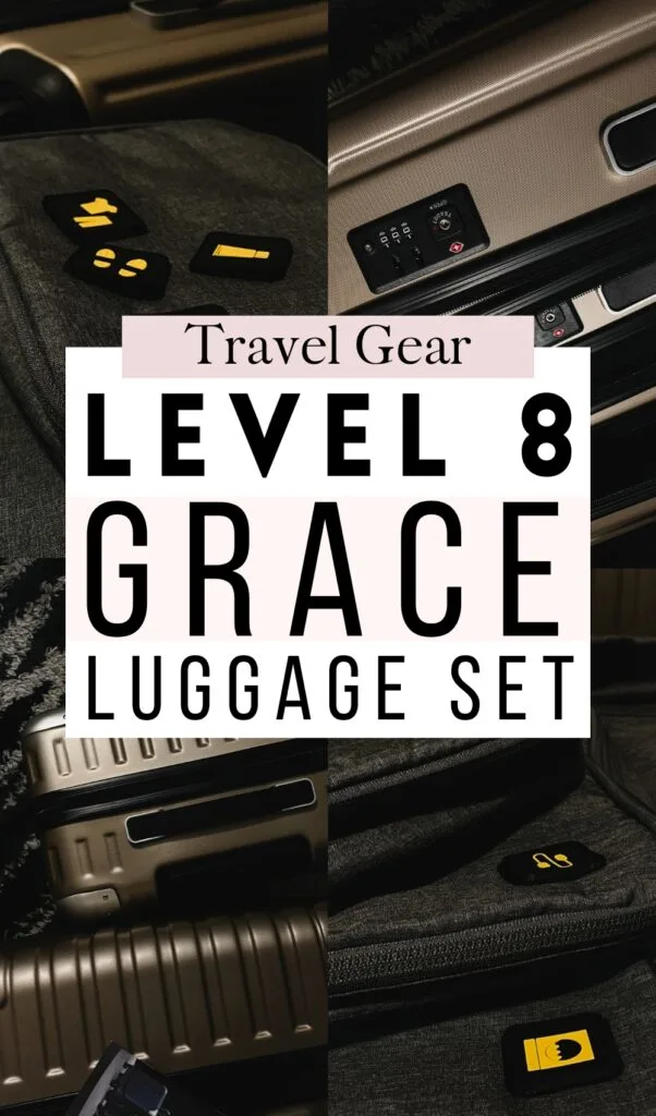 best suitcases for international travel - level 8 luggage review - level 8 grace luggage set review champagne - best level 8 suitcases - level 8 packing cubes set grey review - best packing cubes - best suitcase brands - best carry on for digital nomads - sophisticated suitcases