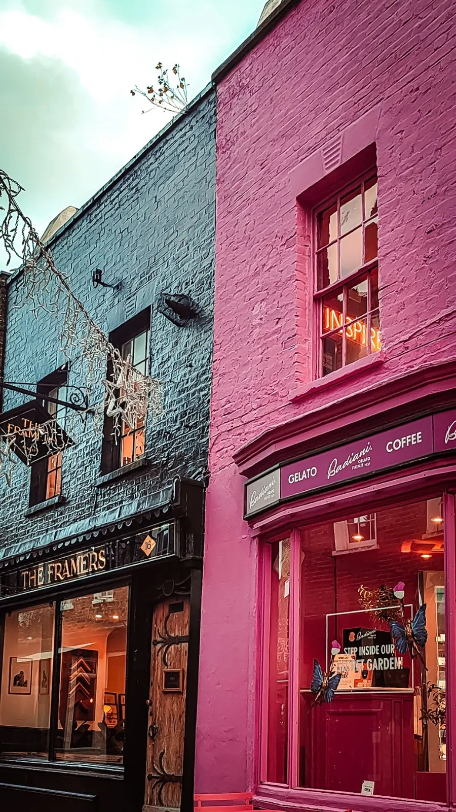 secret alleys in london - secret passageways in london - oldest streets in london - camden passage history islington - camden passage antique market angel - best free things to do in north london - one day in london - historical sites in london - best shops camden passage framers badiani pink building