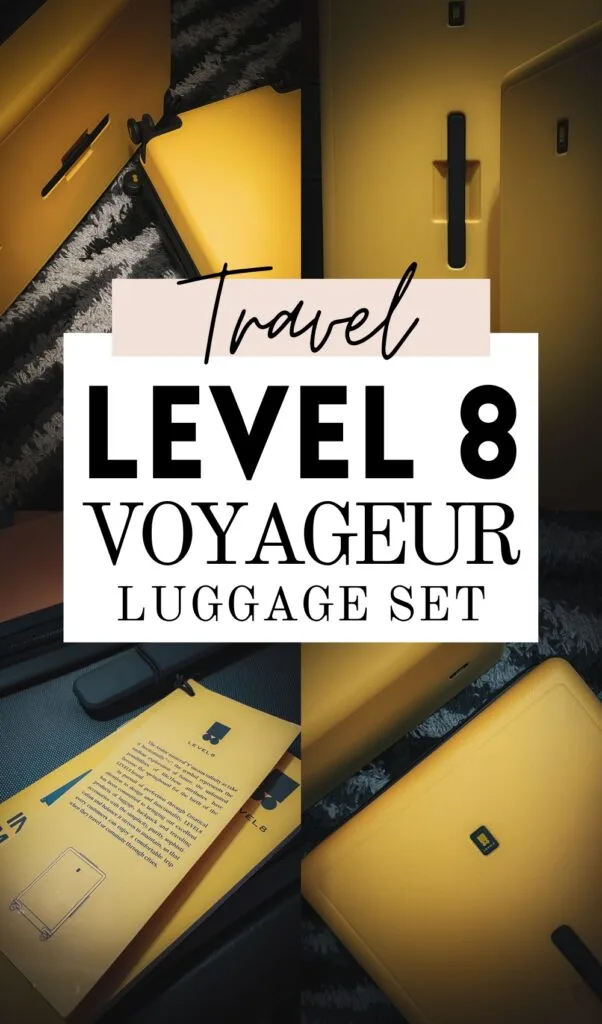 level 8 voyageur carry on - level 8 voyageur 28 - level 8 luggage review - level 8 check in luggage review - best suitcase for international travel - best luggage brands - level 8 voyageur luggage set yellow black