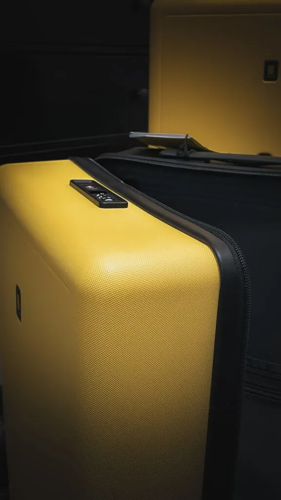 level 8 voyageur carry on - level 8 voyageur 28 - level 8 luggage review - level 8 check in luggage review - best suitcase for international travel - best luggage brands - level 8 voyageur luggage set yellow black