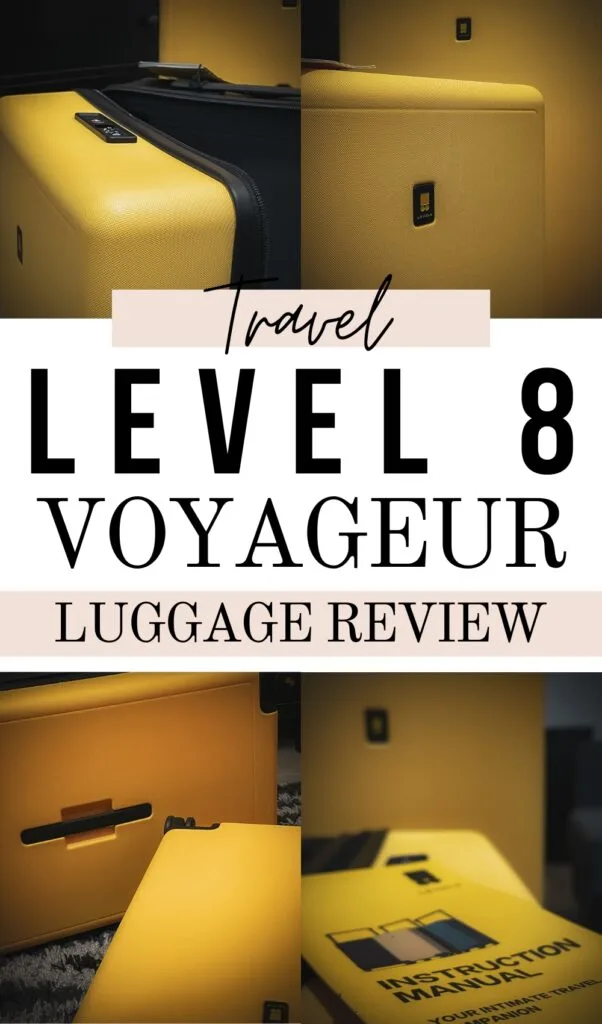 level 8 voyageur carry on - level 8 voyageur 28 - level 8 luggage review - level 8 check in luggage review - best suitcase for international travel - best luggage brands - level 8 voyageur luggage set yellow black