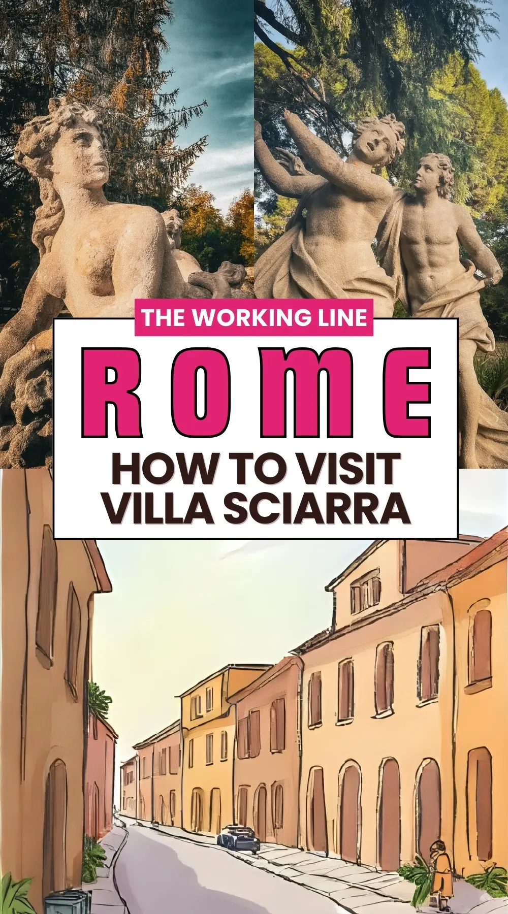 where to find statues in rome - villa sciarra rome trastevere review - villa sciarra statues explanation - mythological statues in rome - beautiful parks in rome - free things to do in rome italy - best hidden gems in rome bucket list - most secret places in rome with a view 