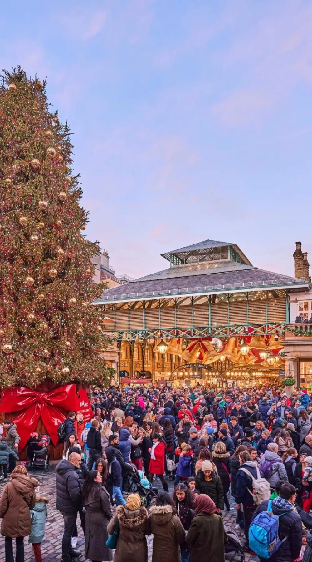 Christmas Lights and Decorations in London: Covent Garden