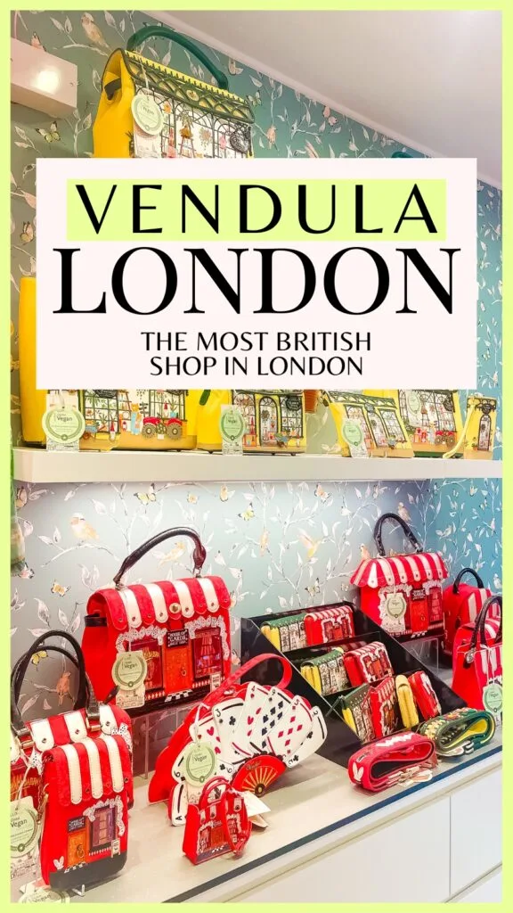 most unique shops in london - best shops in london bridge - most instagrammable shops in london - best shopping spots in london - best london shopping areas - vendula london shop review - best vendula london handbags collections - most colorful places in london - most secret places in london - vendula london gabriel's wharf shop - most unusual stores in london - best british brands in london