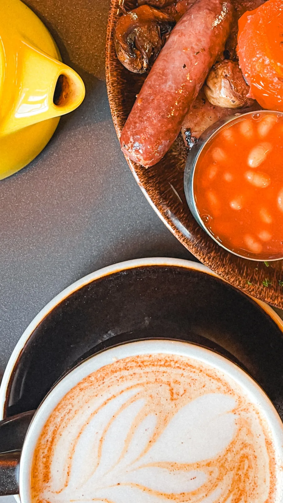 best cafes in london chai latte - best coffee shops in london - best places to have breakfast in london - best latte in london - best colorful latte in london - cute cafes in london - london food guide - london cafes guide - london travel guide - london hidden food gems - london food bucket list