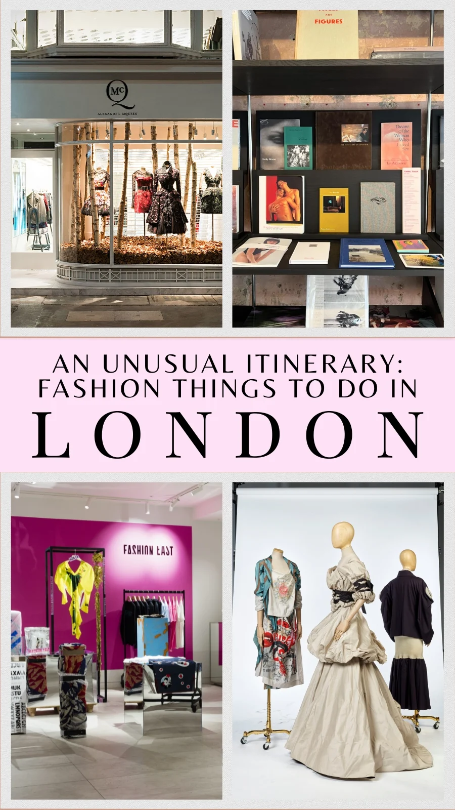 3 days in london itinerary - fashion in london itinerary - best shops in london shopping guide - best clothing shops in london - best museums in london on a budget 