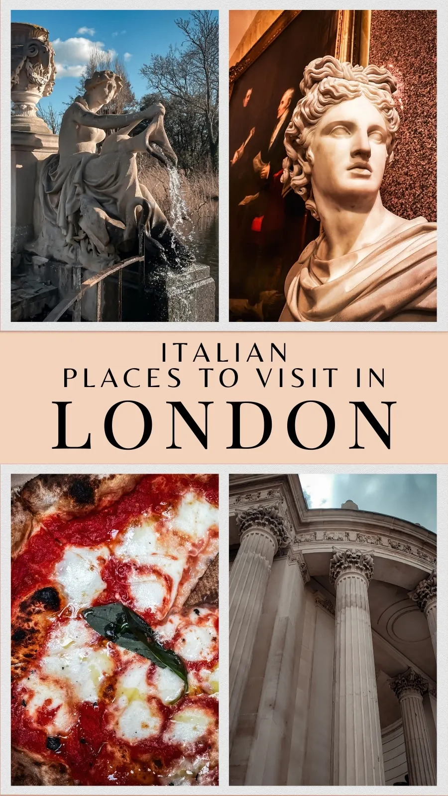 places that feel like italy in london itinerary one day - london 2 day itinerary - london 3 days itinerary - 4 days in london - best things to do in london off the beaten path - italian places in london to visit - italian culture in london - italian cafes in london - italian food in london - visiting london for the first time - quirky london itinerary - unusual things to do in london - secret places in london aesthetic - london travel guide - london bucket list - unique things to do in london - must visit places in london