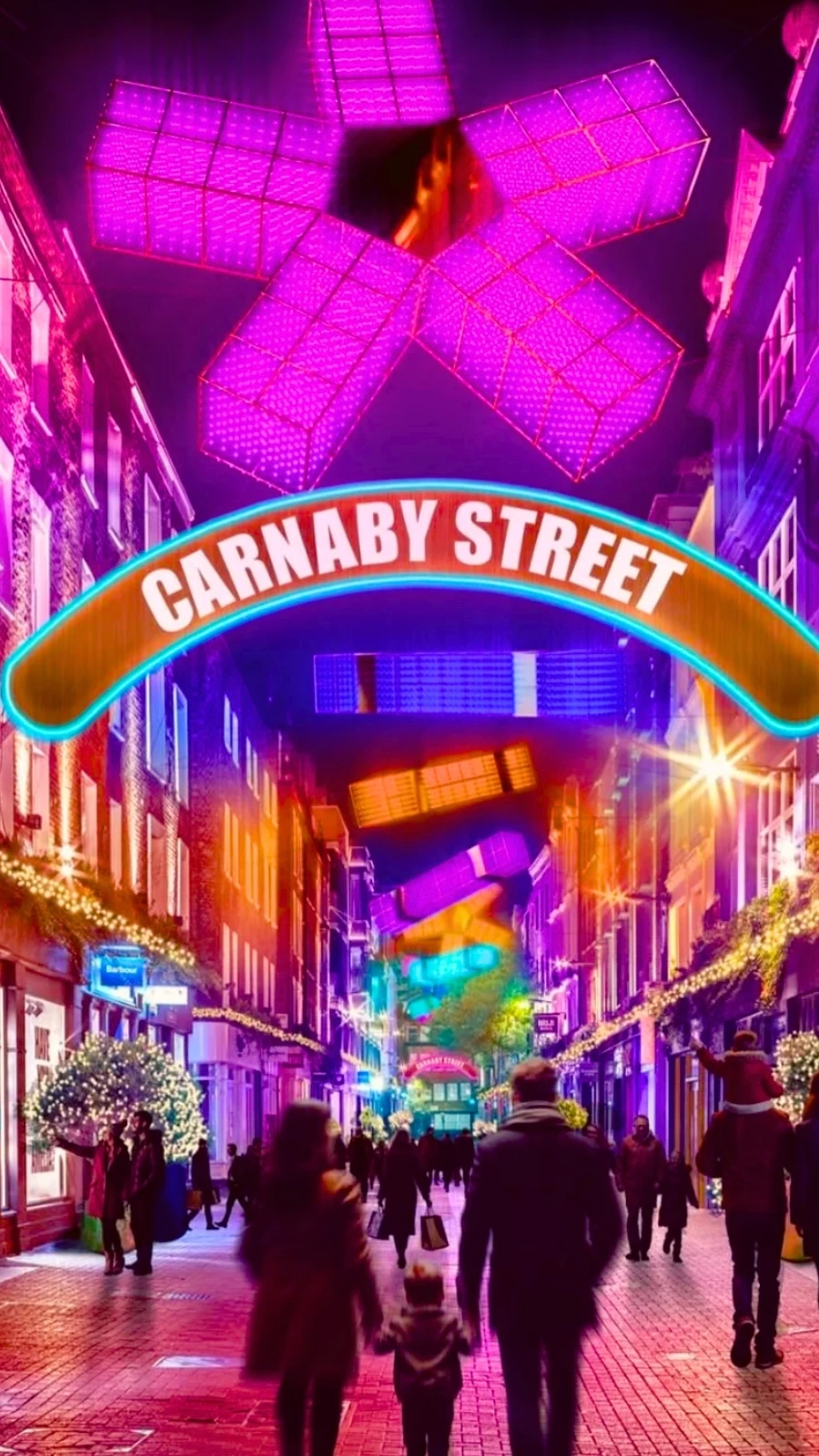 Best Christmas Shop Windows in London: Carnaby Street
