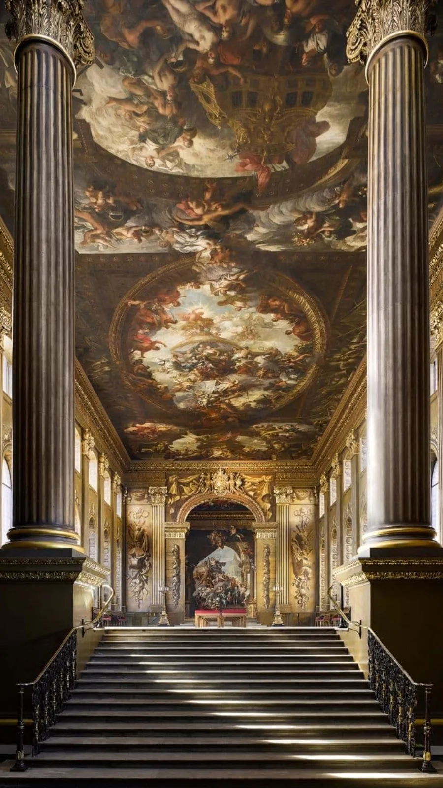 Best Things to Do in Greenwich London: Old Royal Naval College painted hall