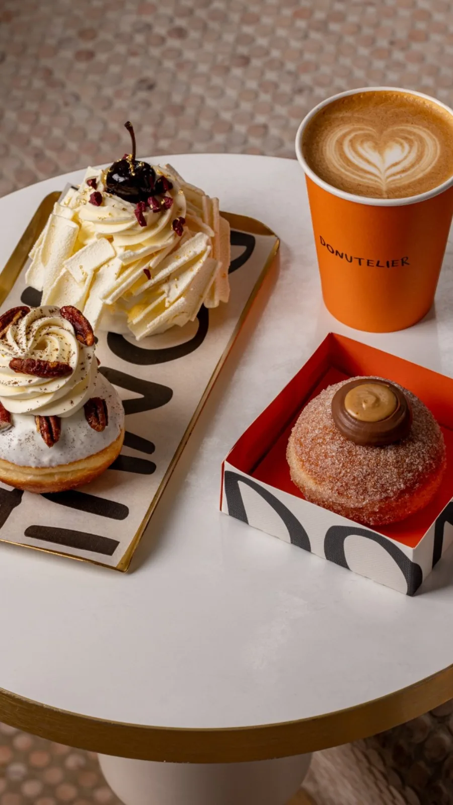 Best Desserts in London: Religieuse Doughnuts at Donutelier, Charing Cross Rd