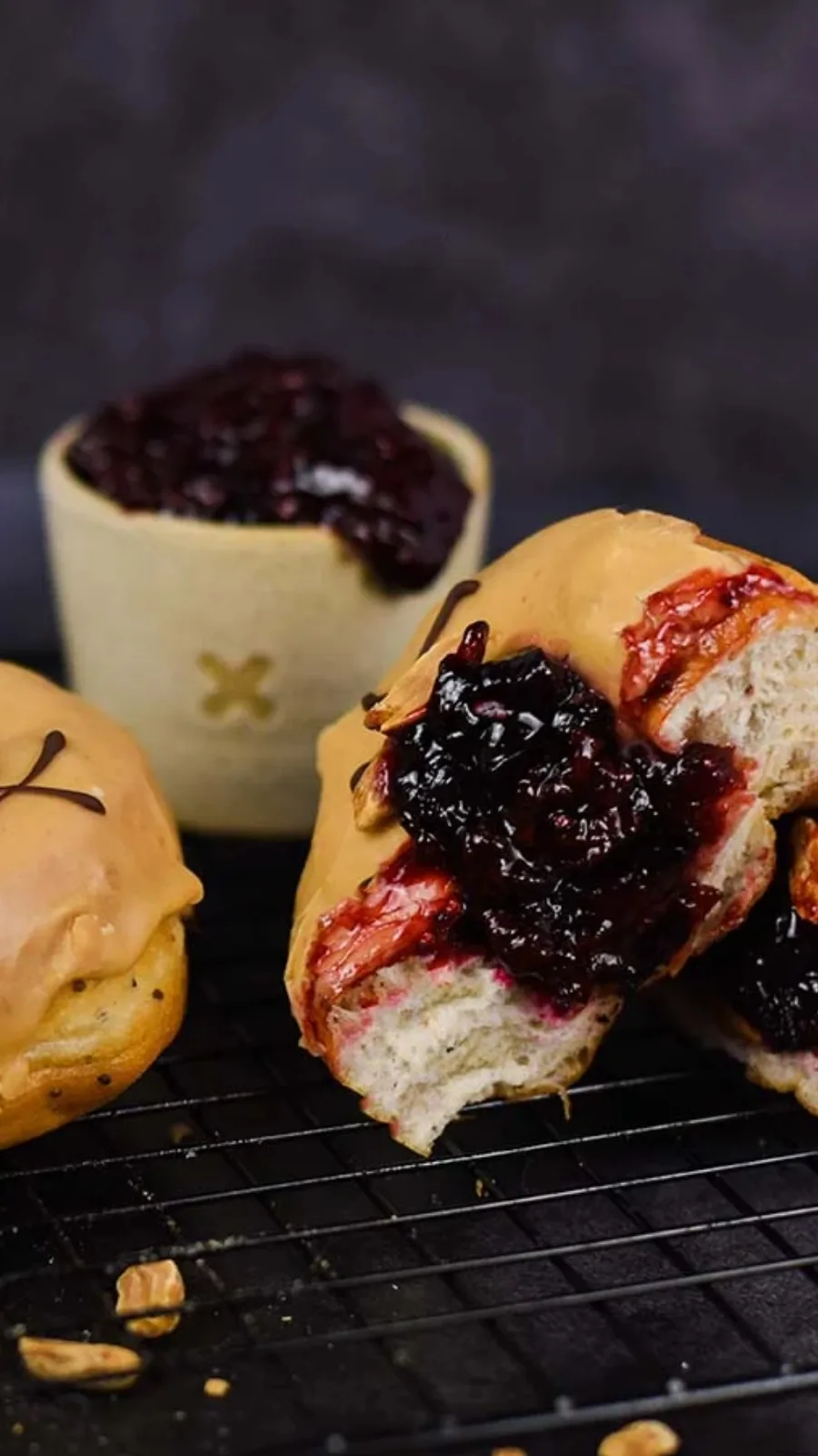 Best Desserts in London: Peanut Butter & Cranberry Doughnut, Crosstown Doughnuts