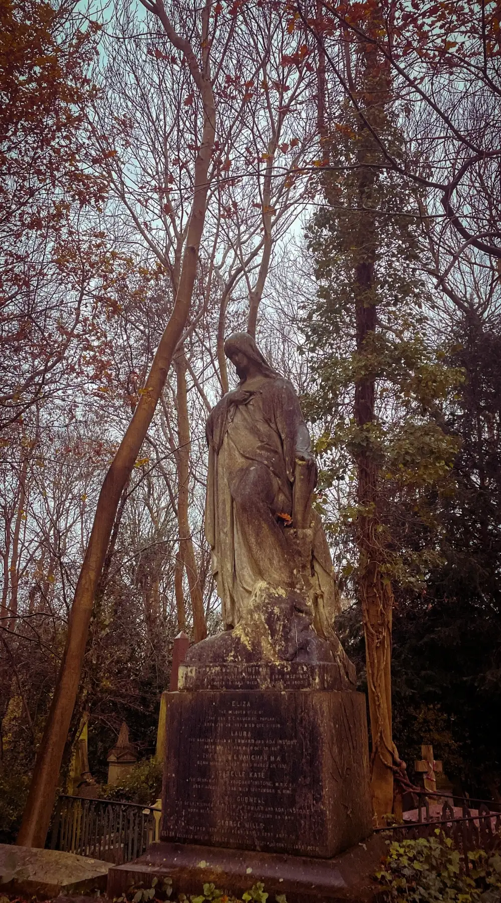 Where to See Autumn Colors in London: Highgate Cemetery, North London