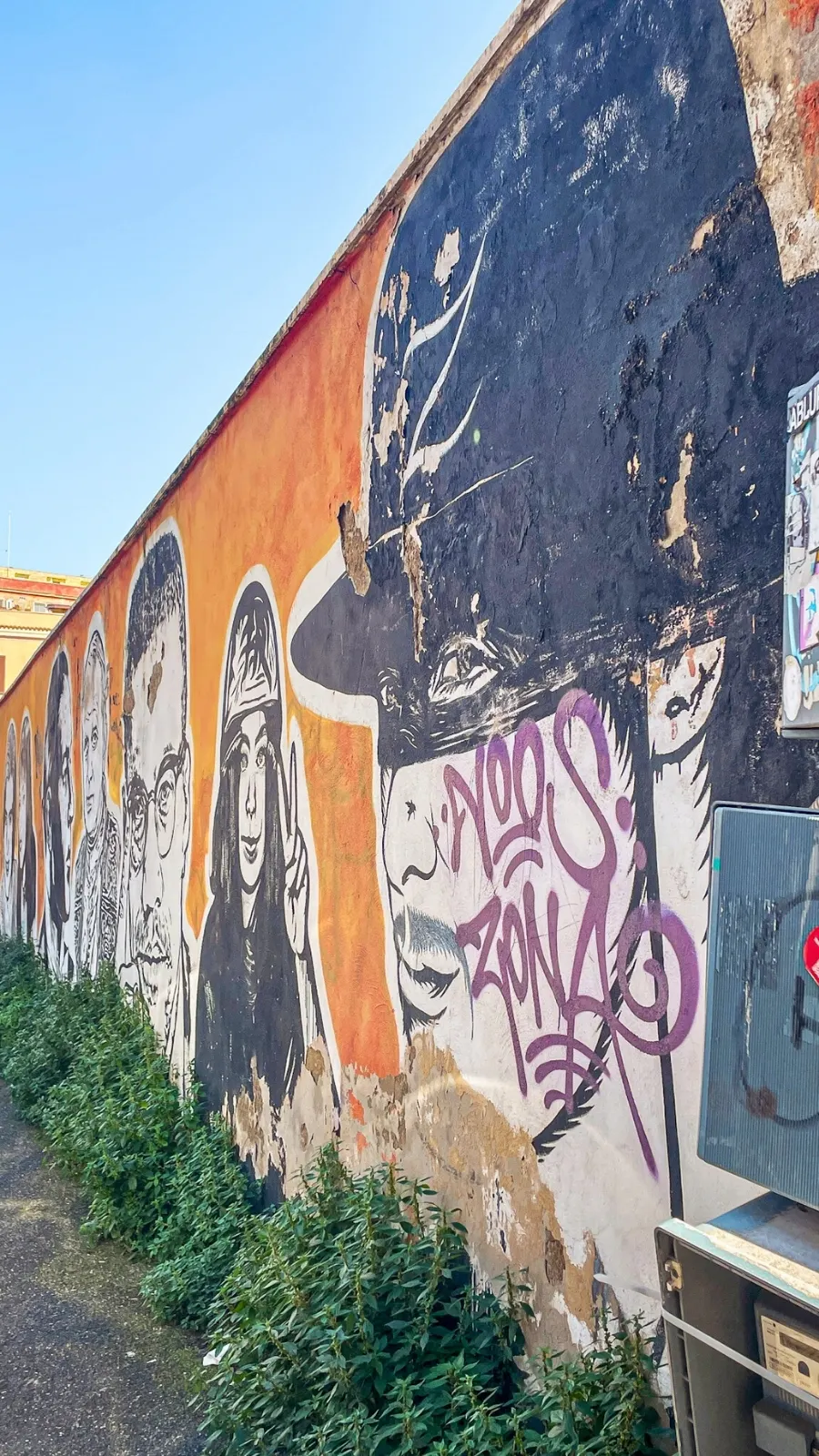 Things to do in Testaccio Rome: Wall of Fame Street Art Mural at Via dei Magazzini Generali