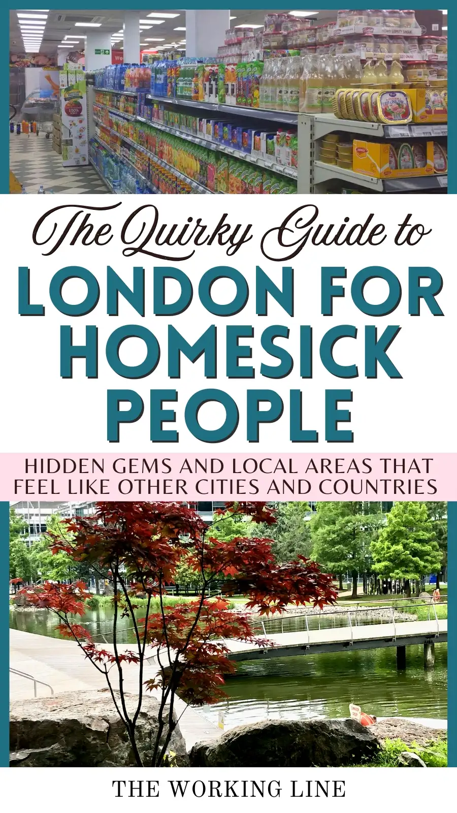 Homesick in London life aesthetic expat: 19 beautiful Places That Feel Like other countries and cities - secret neighborhoods in london travel guide - french places in london - poland - little morocco - little italy - chinatown - turkish places in london - little venice in london - italian places london - japanese gardens london