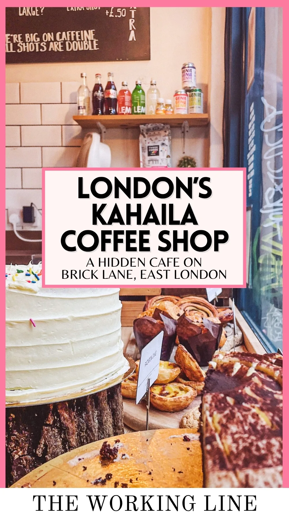 kahaila coffee shop brick lane review - best cafes in east london food guide - secret cafes in london hidden gems - red velvet cake in london - best chai latte in london - best cinnamon buns in london - best rainbow cake in london - best carrot cake in london - cafes in brick lane