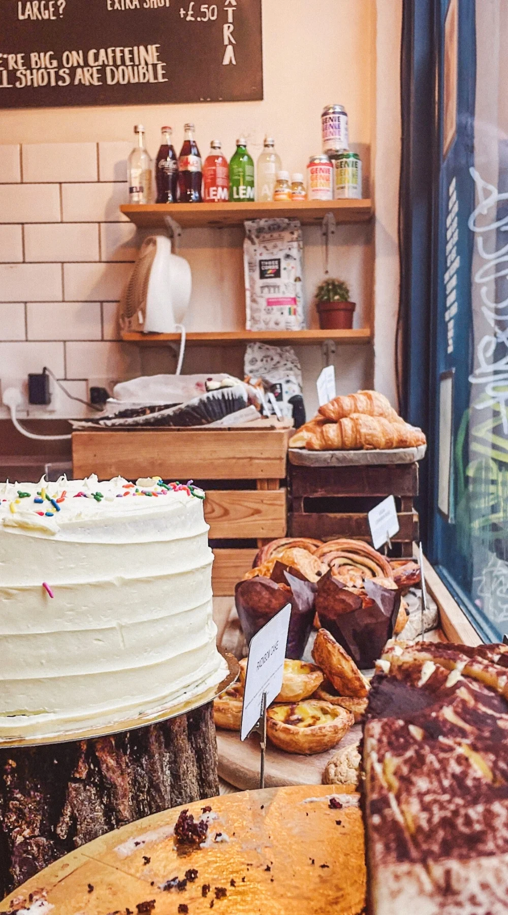 kahaila coffee shop brick lane review - best cafes in east london food guide - secret cafes in london hidden gems - red velvet cake in london - best chai latte in london - best cinnamon buns in london - best rainbow cake in london - best carrot cake in london - cute cafes in brick lane to work - best places to study in london east bethnal green - kahaila brick lane menu