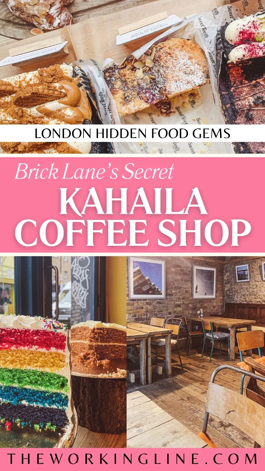 kahaila coffee shop brick lane review - best cafes in east london food guide - secret cafes in london hidden gems - red velvet cake in london - best chai latte in london - best cinnamon buns in london - best rainbow cake in london - best carrot cake in london - cute cafes in brick lane