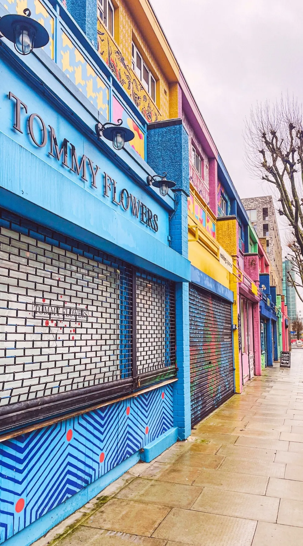 Aberfeldy Street poplar east london hidden gems - most colorful places in london sightseeing - most secret places near canary wharf london travel guide - london colorful streets