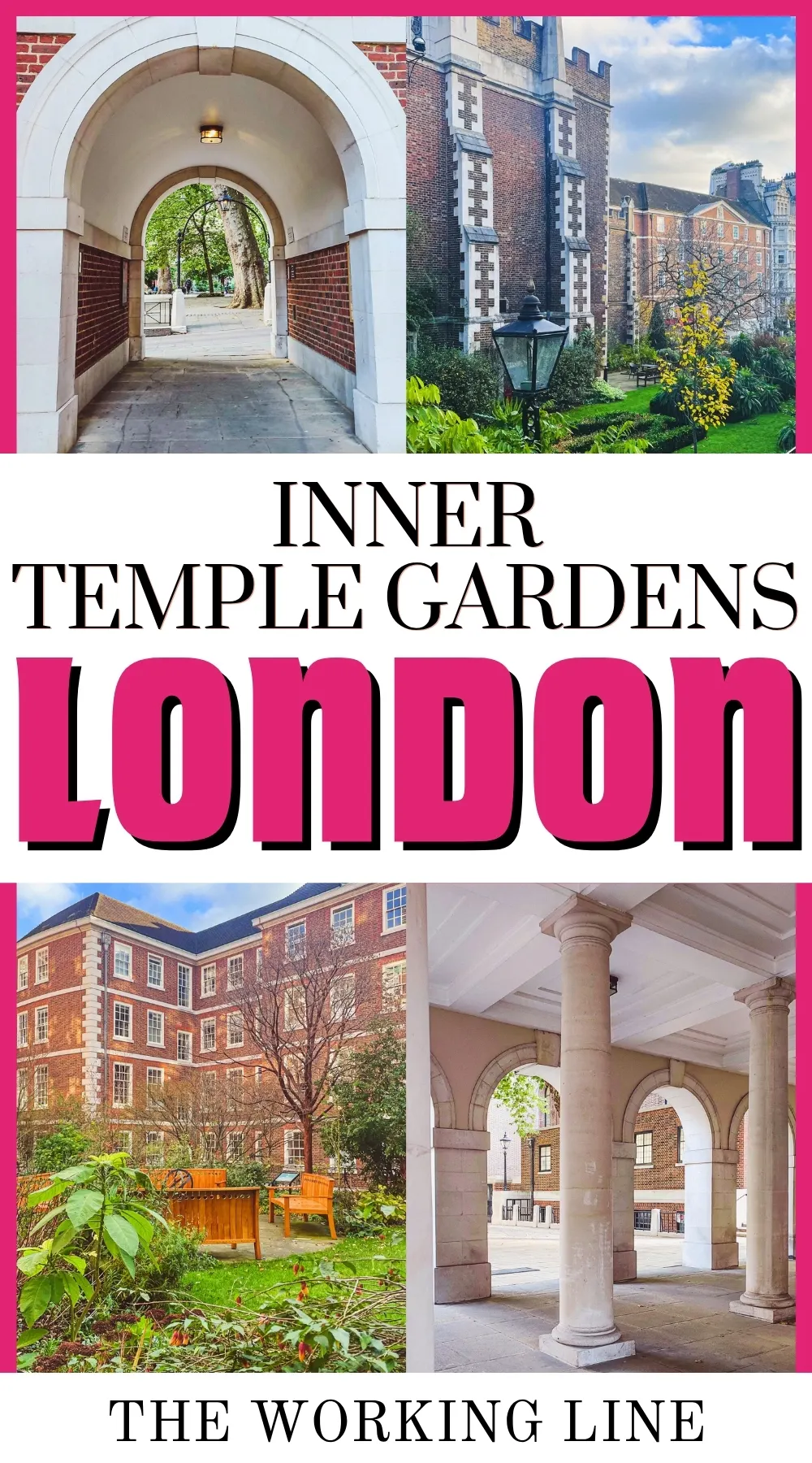 how to visit inner temple gardens london hidden gems - elm court, pump court, fountain court, temple church, hare court and hands of justice sculpture, fig tree court, elm court sundial and armillary sphere city of london, middle temple hall and gardens - medieval historical sites in london - lincoln's inn chapel, maughan library, fleet street - most secret places in london gardens