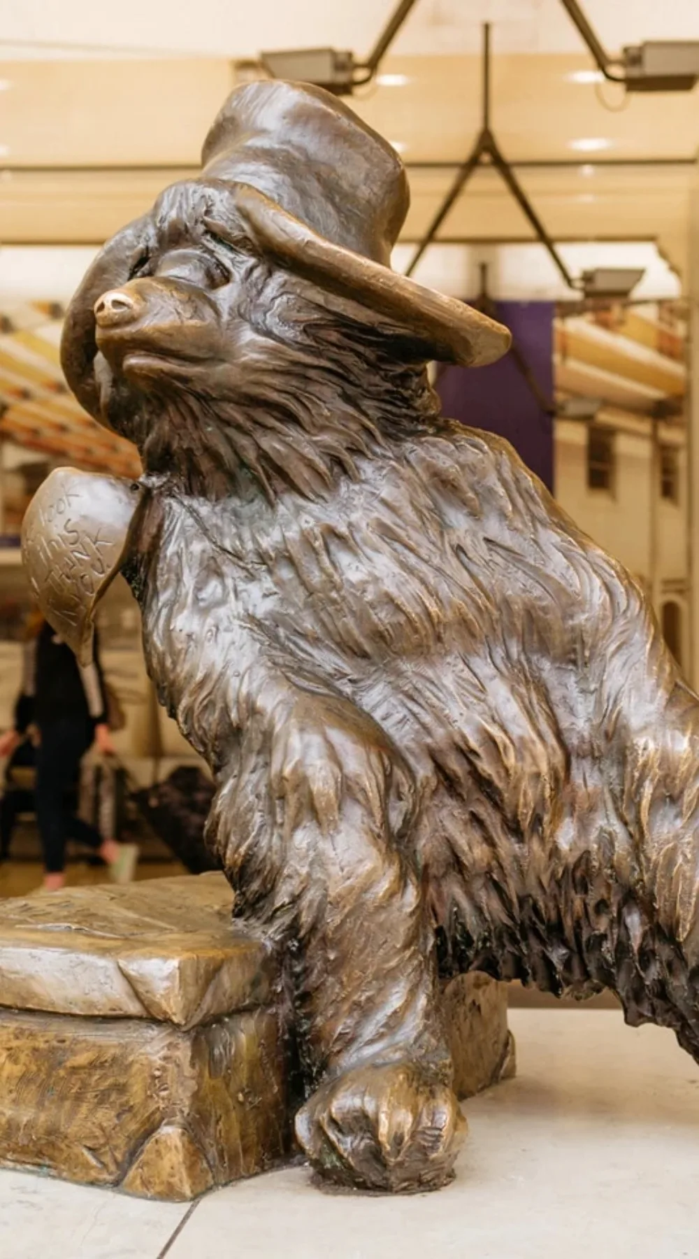 Places to Find Paddington Bear in London: Paddington Statue inside Paddington Station, West London