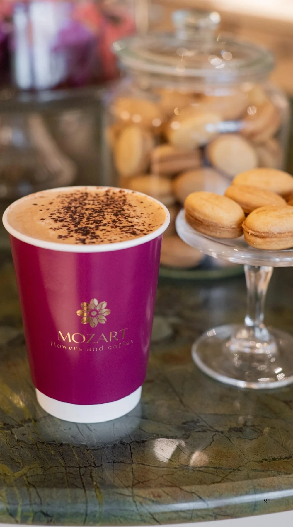 Hidden Cafes in London Shops: Mozart Concierge Coffee and Flowers, Central London
