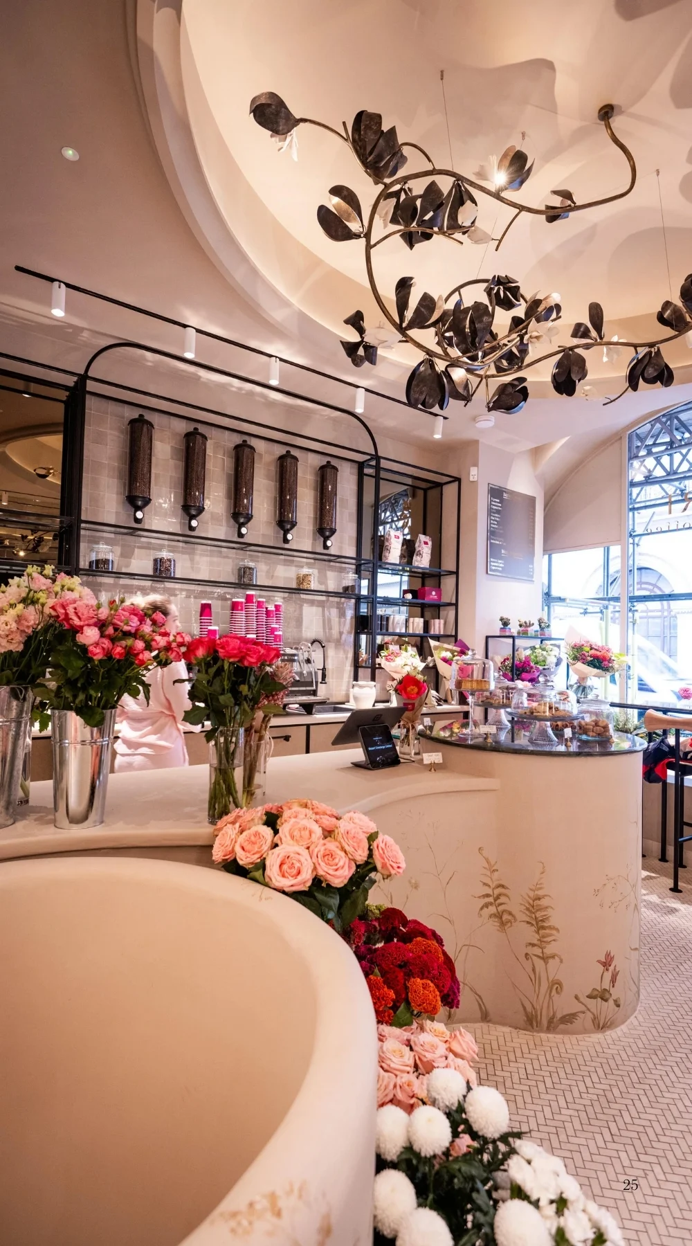 Hidden Cafes in London Shops: Mozart Concierge Coffee and Flowers, Central London