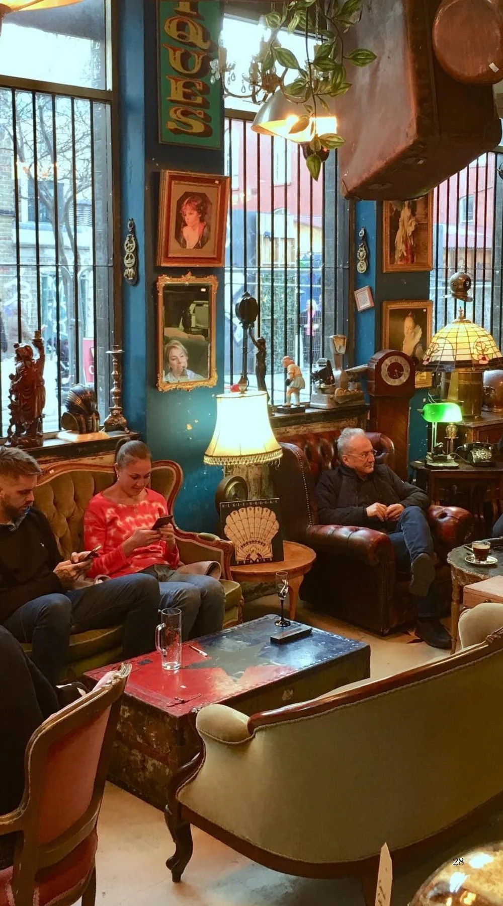 Hidden Cafes in London Shops: H. J. Aris Antiques & Café, Dalston, East London