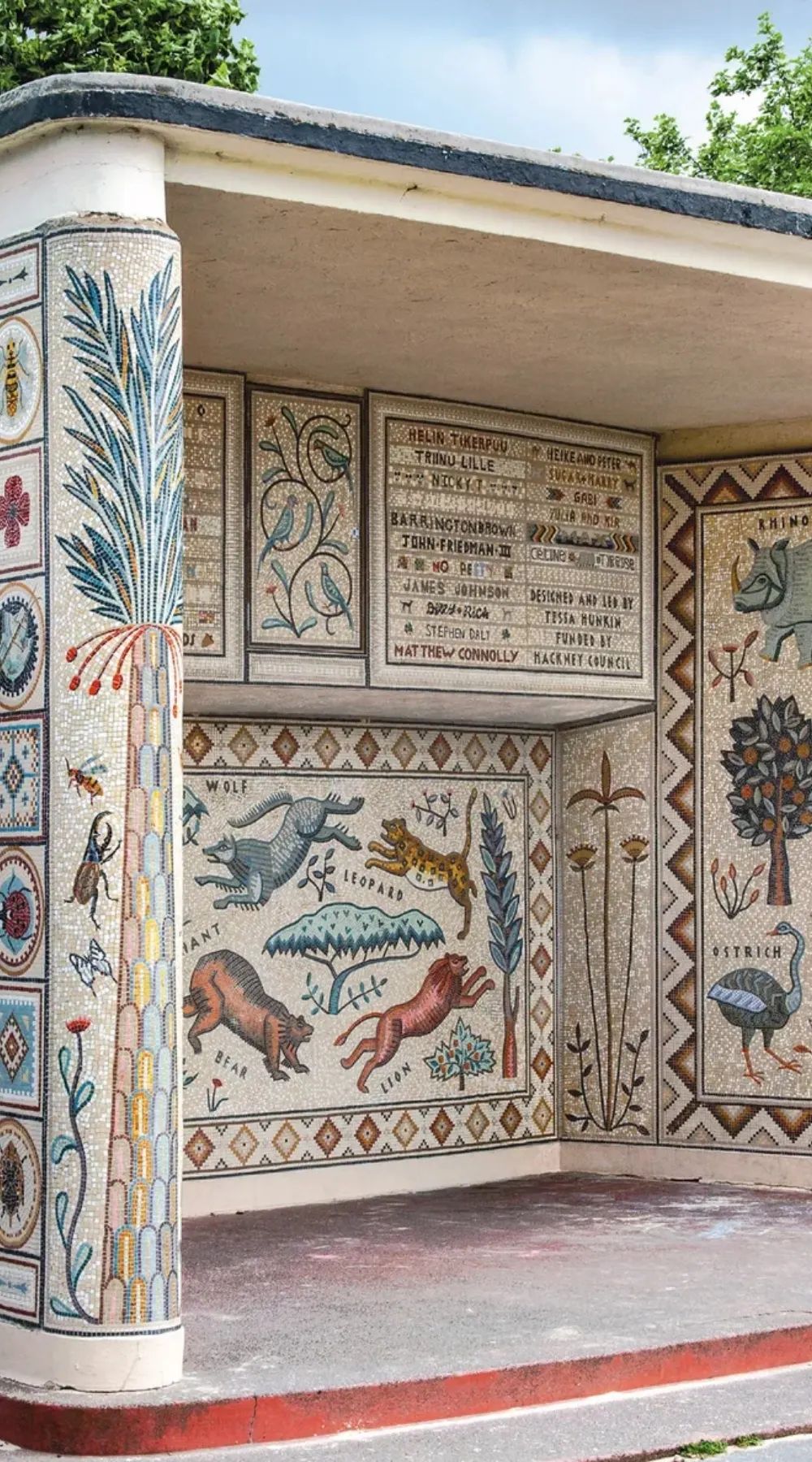 Where to Find Mosaics in London: Hackney Downs Mosaic