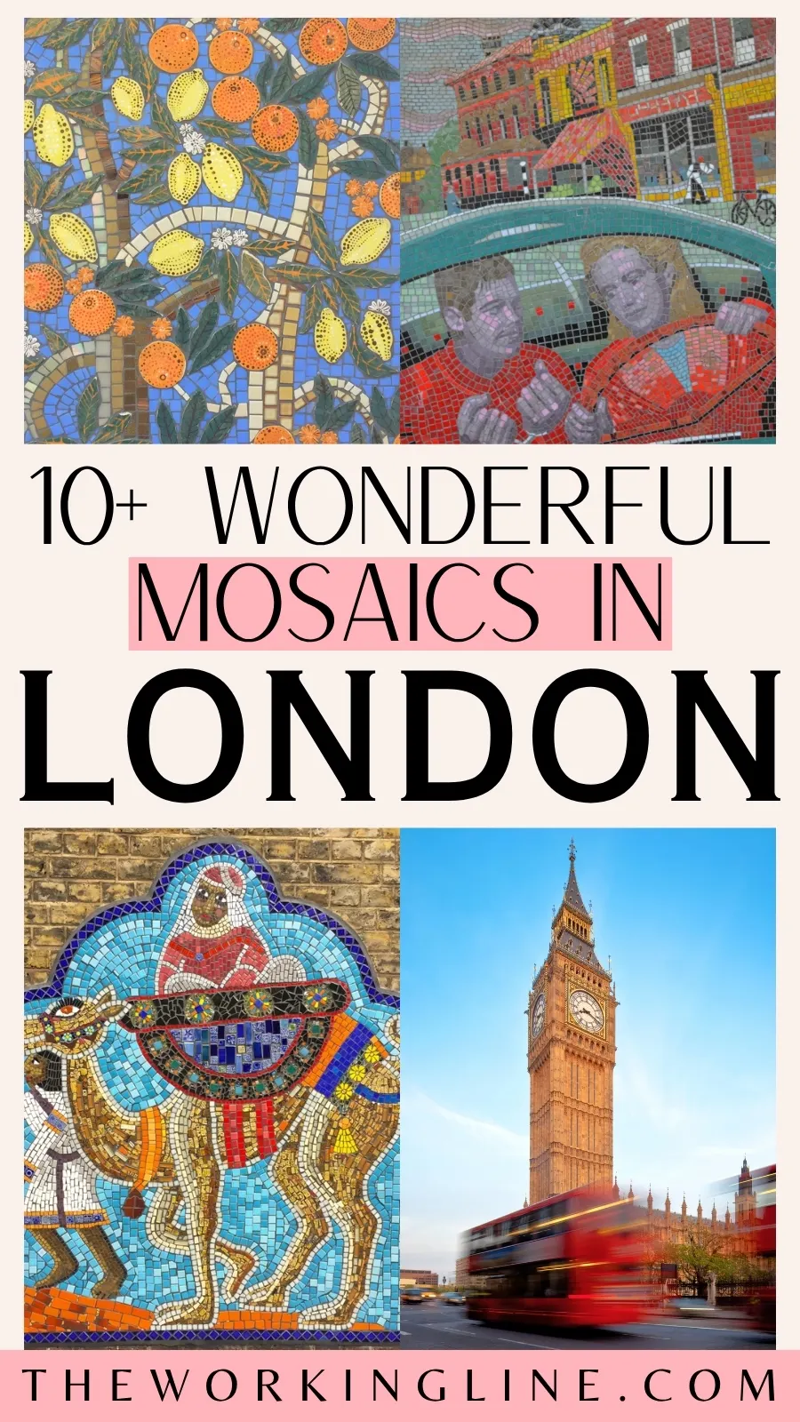 Mosaics in London: 12 Beautiful Places to Visit in london hidden gems bucket list - secret places in london unusual experiences - free things to do in london off the beaten path