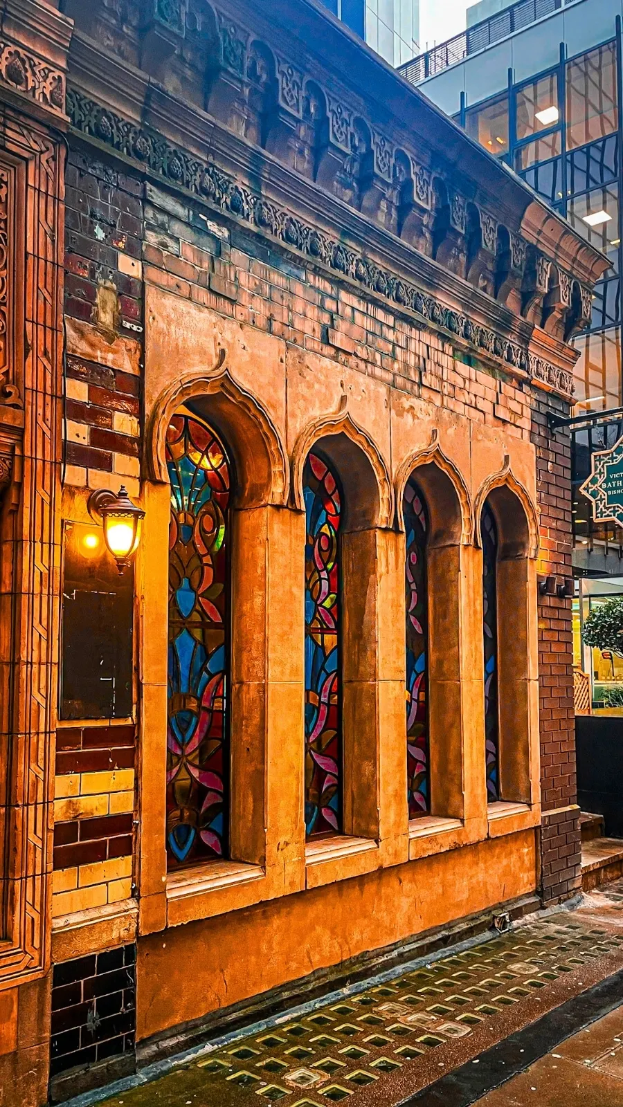 most secret places in london victorian bathhouse photos history near st botolph bishopsgate church - unique places to visit in london off the beaten path - things to do near liverpool street and city of london - most colorful places in london aesthetic architecture