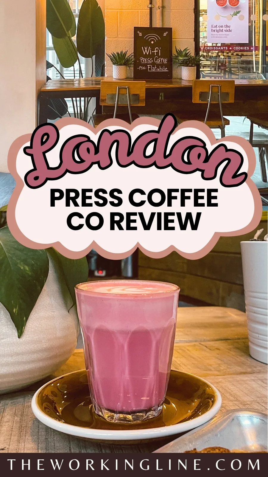 Central London's Cute Cafes: Press Coffee Co Review chancery lane - best coffee shops in city of london - rustic cafes in london - colorful lattes in london - best banana bread in london - best brownies in london - fleet street coffee shop