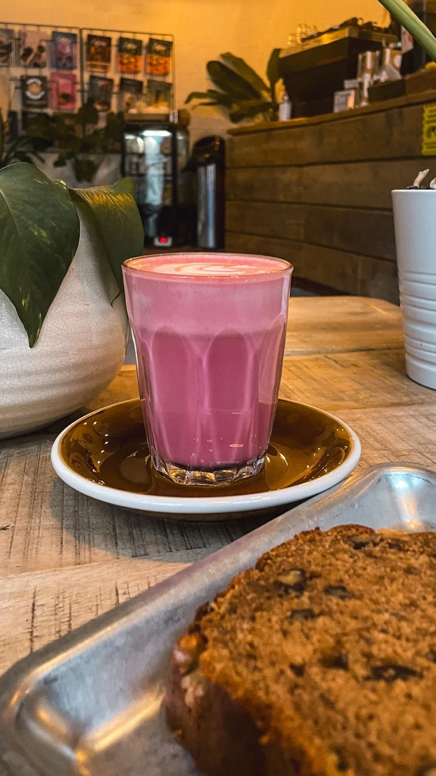 Central London's Cute Cafes: Press Coffee Co Review chancery lane - best coffee shops in city of london - rustic cafes in london - colorful lattes in london - best banana bread in london - best brownies in london - fleet street coffee shop