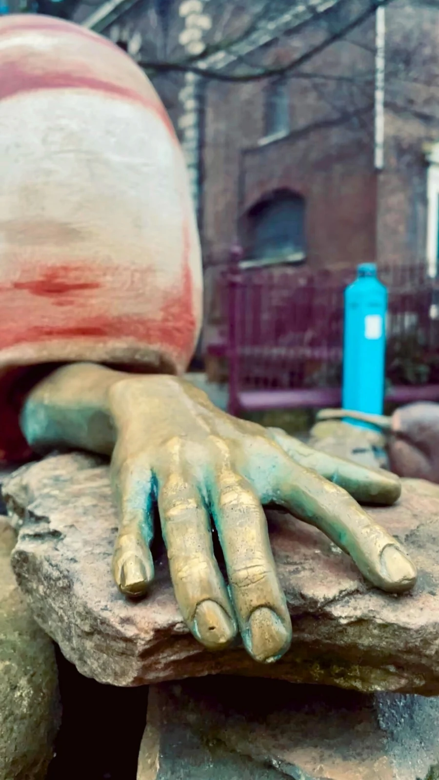 London's Secret Sculptures: Earthing by Jocelyn McGregor - best hidden gems in london aldgate travel guide - hidden statues in london - strange places in london bucket list