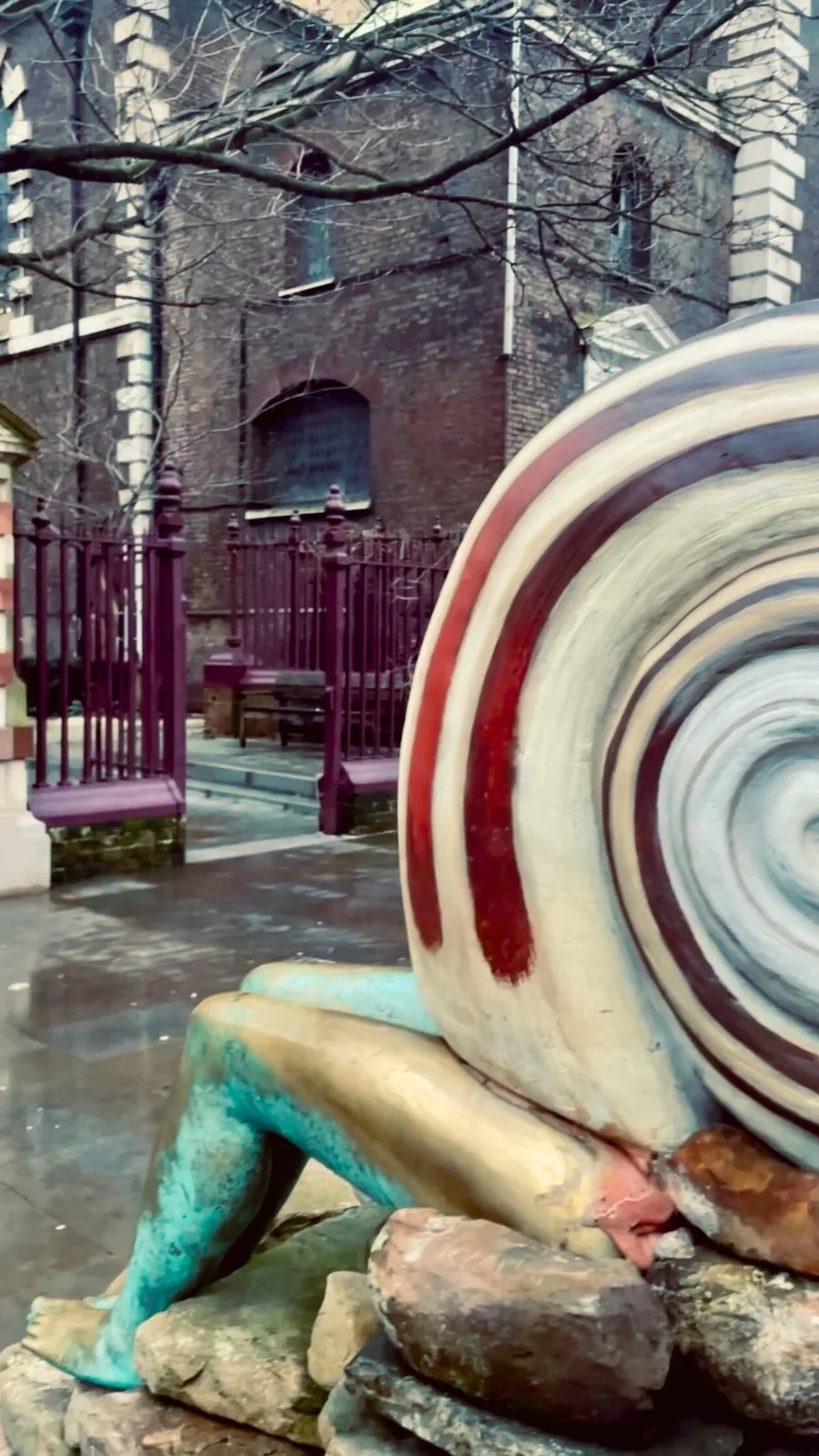 London's Secret Sculptures: Earthing by Jocelyn McGregor - best hidden gems in london aldgate travel guide - hidden statues in london - strange places in london bucket list